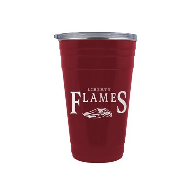 NCAA Liberty Flames Tailgater Tumbler - 22oz: Stainless Steel, Acrylic Lid