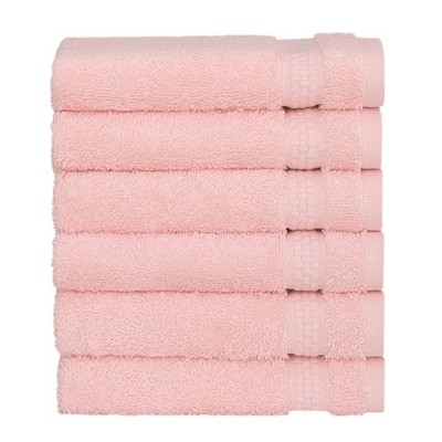 Linum Home Textiles 100% AEGEAN Long Staple Turkish Cotton STARLIGHT Terry Washcloths (Set of 6)