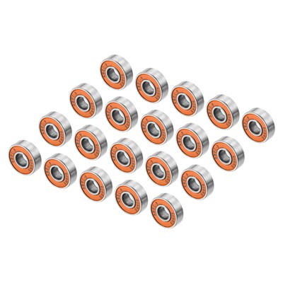 Unique Bargains Skates Scooters 608RS Deep Groove Ball Skateboard Bearings 20 Pcs 0.87"