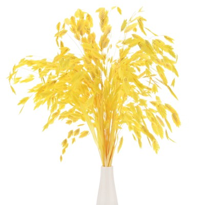 Unique Bargains Dried Grass Chasmanthium Oat Home Decor Flower Bouquet 1 Pc