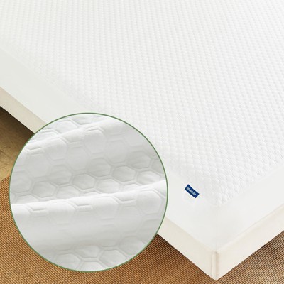 Aoibox Premium Tencel King Mattress Protector White Waterproof Deep Pocket Hypoallergenic Breathable Noiseless Cover