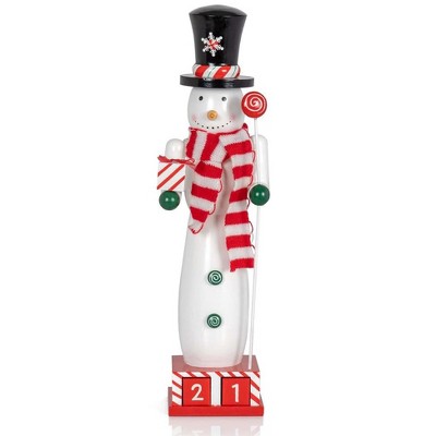 Ornativity Christmas Snowman Countdown Nutcracker - 12 in