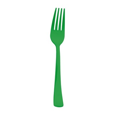 Smarty Had A Party Green Disposable Plastic Party Forks - 600 pcs