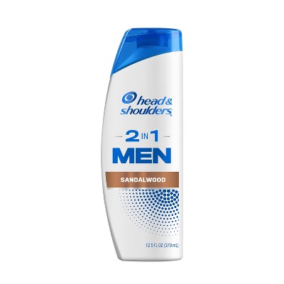 Head & Shoulders Men's 2-in-1 Dandruff Shampoo and Conditioner, Anti-Dandruff Treatment, Sandalwood for Daily Use, Paraben-Free - 12.5 fl oz