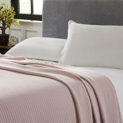 Modern Threads 100% Cotton Thermal Blanket, Dusty Rose, Twin/Twin XL