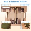GSE 3-in-1 Wooden Folding Chess, Checker and Backgammon Board Game Combo Set - 3 of 4
