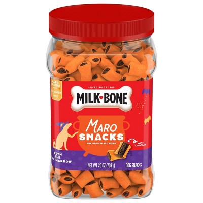 Milk-Bone Orange Maro in Bone Marrow Flavored Halloween Snacks Dog Treats - 25oz