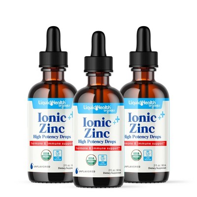 Organic Bariatric Liquid Ionic Zinc High Potency Drops