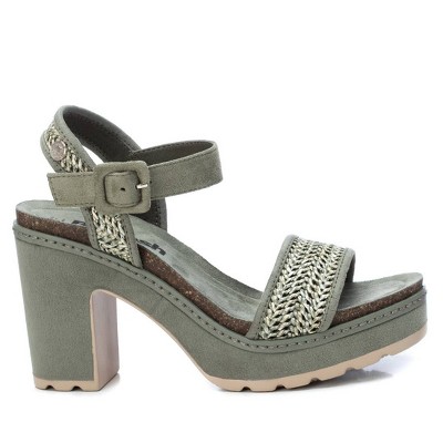 Refresh Women's Heeled Suede Sandals 79787