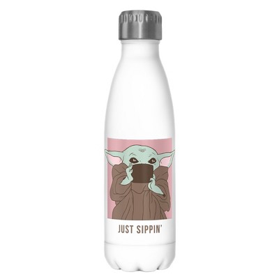 Star Wars The Mandalorian The Child Just Sippin Stainless Steel Water Bottle