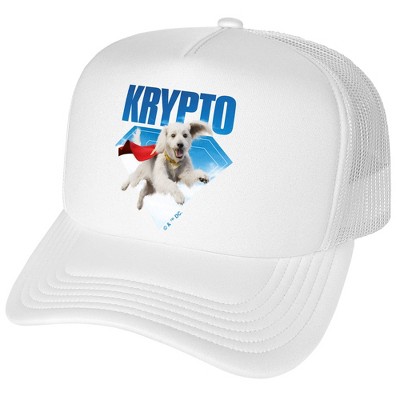 Superman 2025 Krypto Jump Foam Snapback Trucker Hat, White