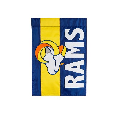 Evergreen LA Rams Rams, Embellish Garden Flag