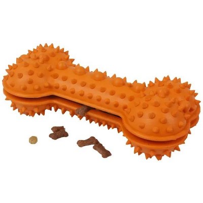 Racxily TPR Treat Dispensing, Fillable Dog Toy/Teeth Cleaning/Use with Peanut Butter or Toothpaste, Chewers-Fillable Chew Toy Dental Teeth Cleaning