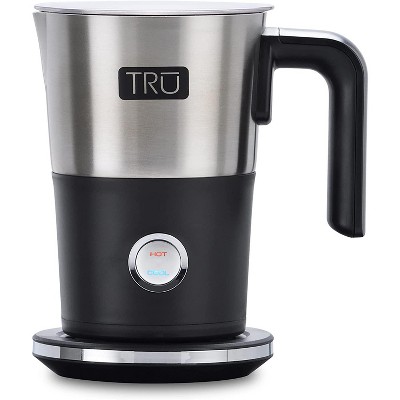 TRU Electric Milk Frother for Hot or Cold Foam and Heating Milk, 10 oz