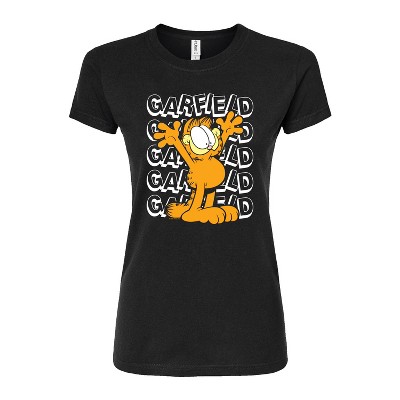 Women's - Garfield - Garfield Repeated Fitted Graphic T-Shirt
