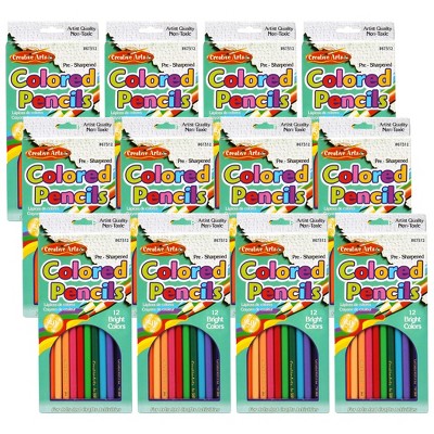 Charles Leonard Assorted Colored Pencils (12 packs, 12/pack) - Art & Craft Supplies Kits
