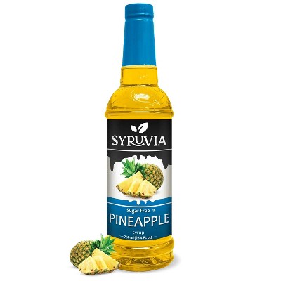 Syruvia Sugar Free Pineapple Syrup - 25.4 fl oz. Premium Flavoring Syrup For Coffee