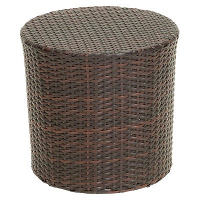 Keaton Wicker Barrel Side Table - Christopher Knight Home