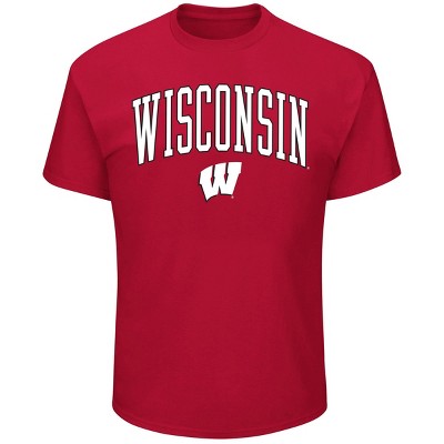 NCAA Wisconsin Badgers Men's Big & Tall Short Sleeve T-Shirt