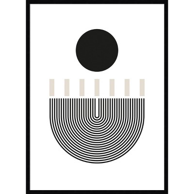 30" x 41" All Rise by Simon West Framed Wall Art Print Black - Amanti Art: Modern Abstract Lithograph, Wood Composite Frame