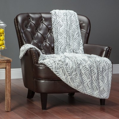 Chanasya Soft Textured Velvety Mink Reversible Throw Blanket