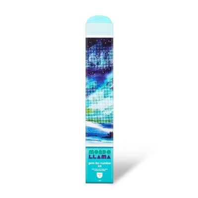Gem by Number Galaxy Kit - Mondo Llama™: DIY Art Kit with Gems & Fabric for Adult Crafting