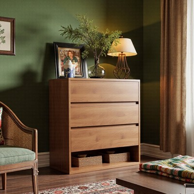 Luck Live 29.52 with 3 drawer storage cabinet, with open storage.