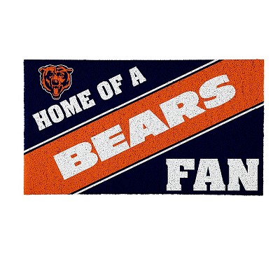 Evergreen Chicago Bears Team Turf Mat- 28 x 16 Inches Indoor Outdoor Doormat