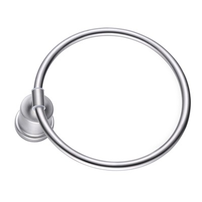 WOWOW Wall Mount Towel Ring in Stainless Steel Brushed Nickel 1 Pcs