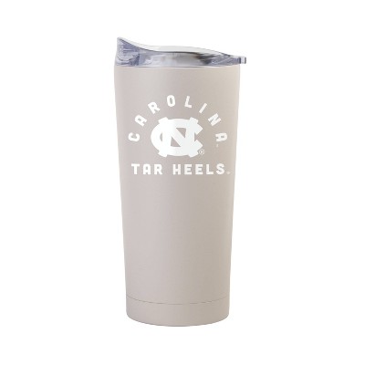 NCAA North Carolina Tar Heels Sand Powder Coat Tumbler - 20oz: Insulated Stainless Steel