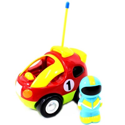 AZ  Import 4" Cartoon R/C Race Car Remote Control Toy for Toddlers (Red)