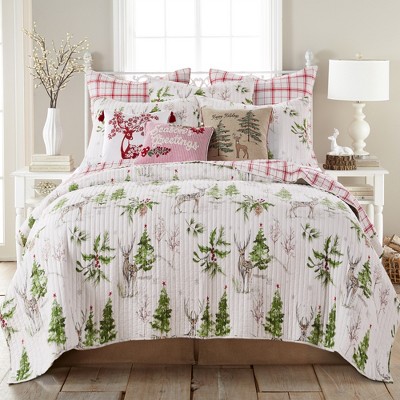 Villa Lugano Sleigh Bells Holiday Quilt - Levtex Home