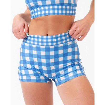 Blue Gingham Boy Short
