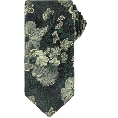INSPIRE CHIC Men's Retro Flower Pattern Polyester Fabric Neckties