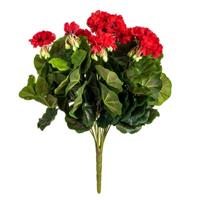 Vickerman Artificial Polyester Geranium Bush