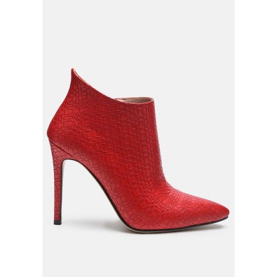 Lolita Woven Texture Stiletto Boot Women