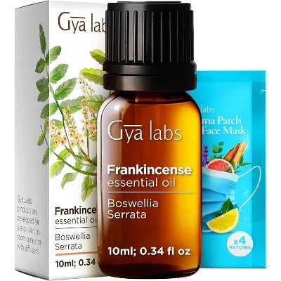 Gya Labs Frankincense Essential Oil for Face - 0.34 Fl Oz - Frankincense Oil for Skin, Body Massages & Candle Making Scent
