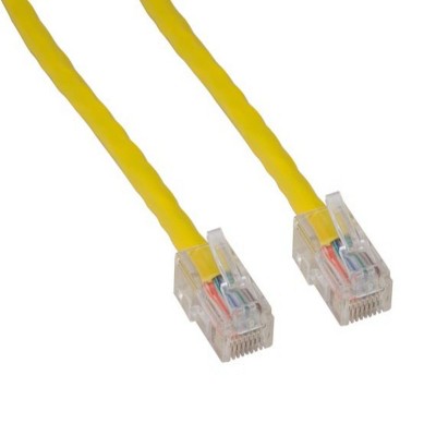 SANOXY Cables and Adapters; 1ft Cat5e 350 MHz UTP Assembled Ethernet Network Patch Cable, Yellow