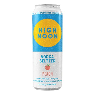 High Noon Peach Vodka Hard Seltzer - 700ml Can