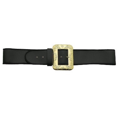 Halco Mens Santa Belt with Cast Buckle  - Black