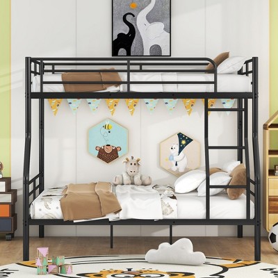 NicBex Bunk Bed with Ladder,Able to Split 2 Twin Beds,Loft Bed with Guardrail for Bedroom,Twin Over Twin/Full Over Full/Full XL Over Queen