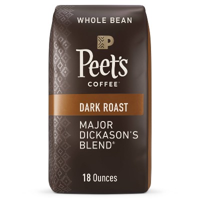 Peet's Major Dickason Dark Roast Whole Bean Coffee - 18oz