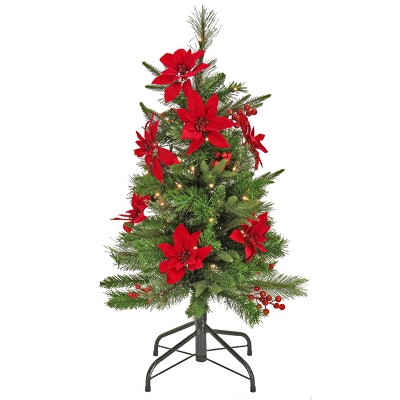 3' Prelit Slim Colonial Fir Artificial Christmas Tree Clear Lights - National Tree Company