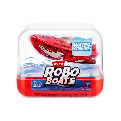 Robo Alive Shark Robotic Boat: Battery-Powered ABS Toy Vehicle, Creativity Focus, 1:87 Scale