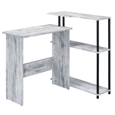 PAGED Modern Office Desk,Writing Desk  with Bookshelf,Modern SL-Shaped Desks for Home,Office