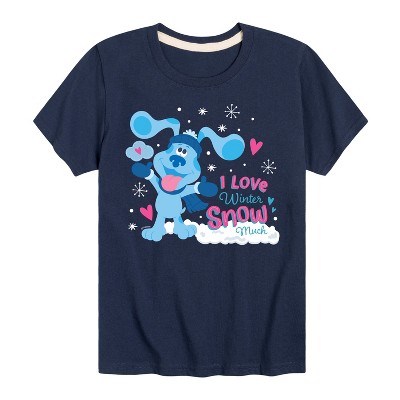 Boys' - Blue's Clues & You! - I Love Winter Snow Much Short Sleeve Graphic T-Shirt