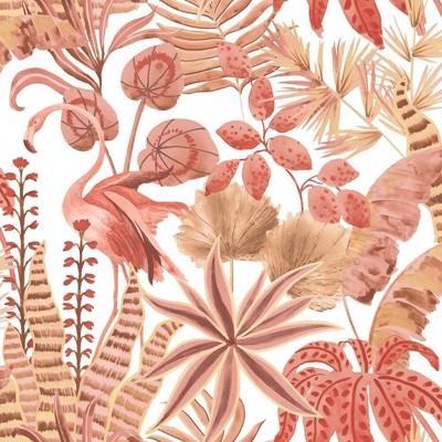 Tempaper Flamingo Daydream Peel and Stick Wallpaper