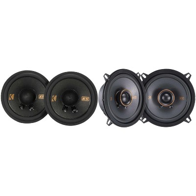 Kicker 51KSC504 KS-Series 5.25" Coaxial Speakers with .75" tweeters w/ 51KSC2704  2.7" Bundle