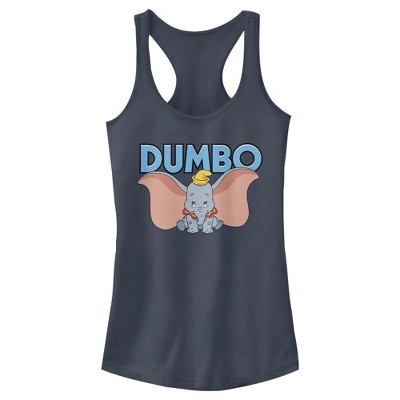 Junior's Women Dumbo Wide Open Racerback Tank Top
