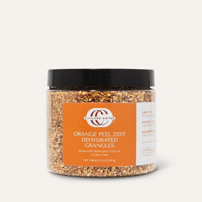 Civilized Coffee Dried Orange Peel Zest (9oz)